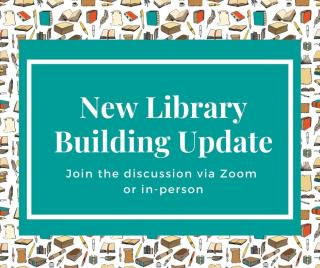 New Library Building Update Logo