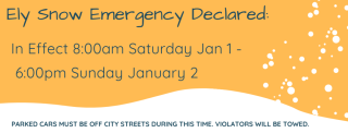 Snow Emergency Notice Jan 1 - Jan 2