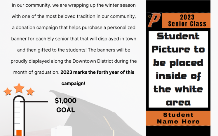 2023 Senior Banner Fundraising Campaign